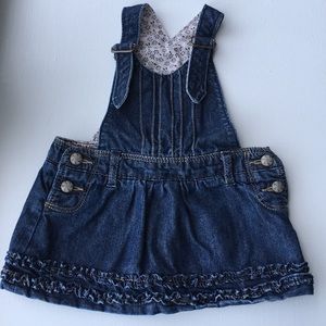 Zara denim overall dress